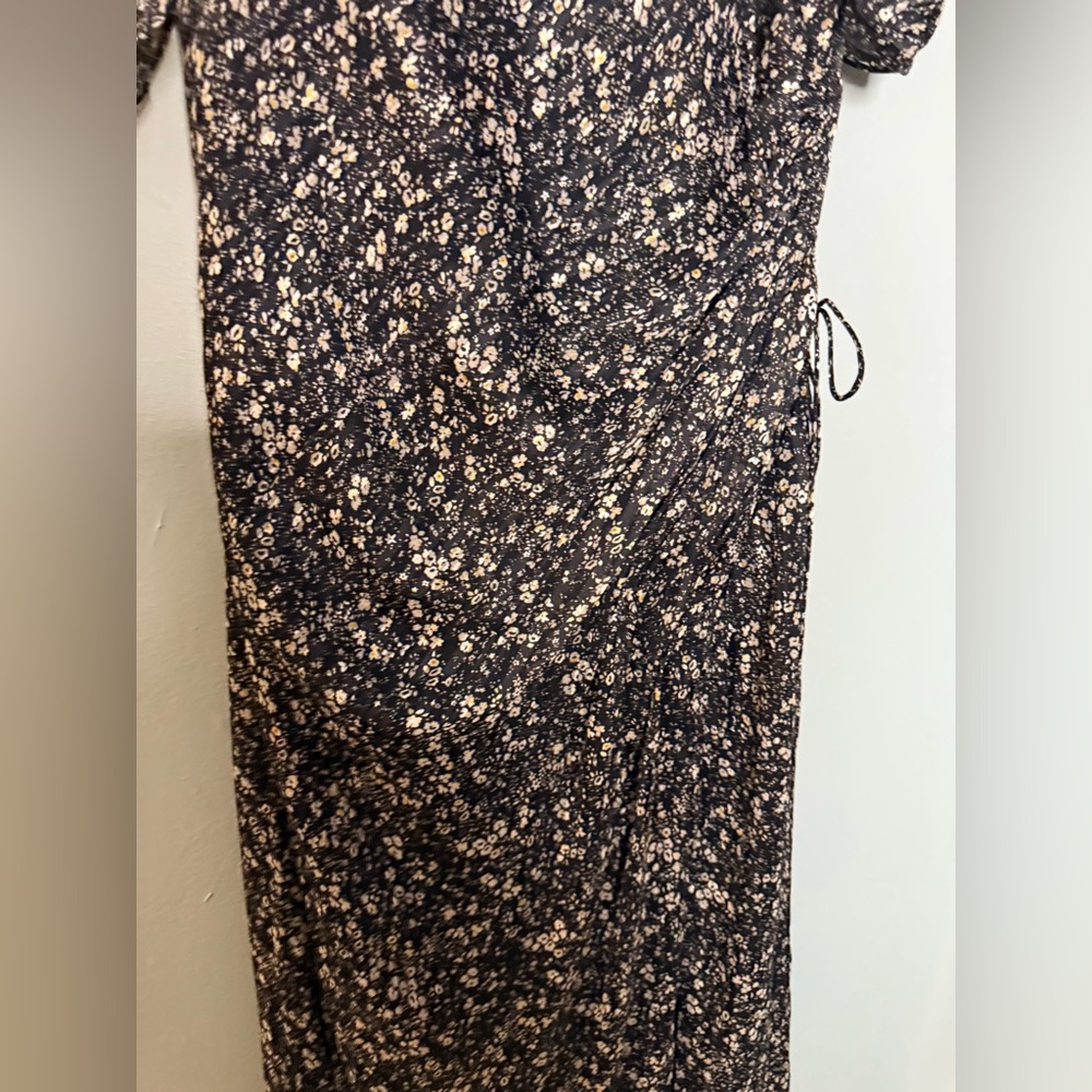 NWT ML MONIQUE LHUILLIER Floral Maxi Dress In Black‎ - Picture 10 of 11